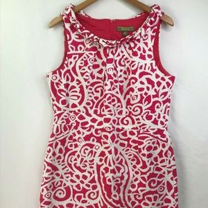 New Melonie Fuchsia Pink Paisley Print Shift Dress